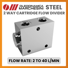 Acier Hydraulique 2 Voie Cartouche Flux Séparateur, Inspecté A 2-40 L/Min , Haut