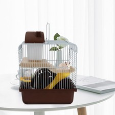  Cage à Hamster petit château Cage de Hamster de luxe Double couche nid de