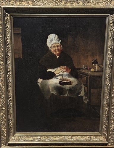 Tableau ancien scène de - scène,