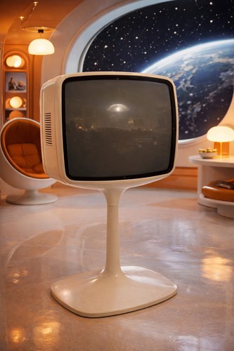 Téléviseur deo vintage - téléviseur,