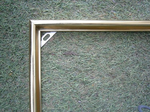 Cadre metal moderne dore - metal,