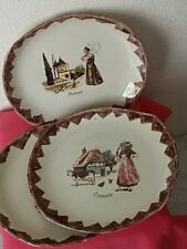 plat Ancien porcelaine Décor