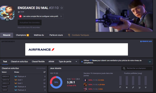Compte lol euw mmr - euw, platine