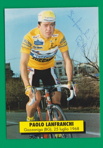 Cyclisme carte cycliste paolo - carte,
