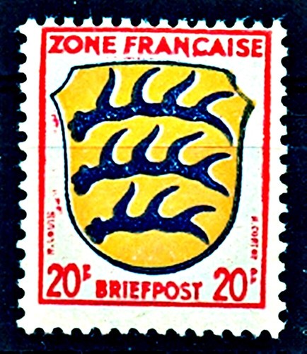 Timbre allemagne occupation - allemagne,