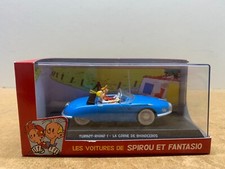 VOITURE SPIROU ET FANTASIO TURBOT RHINO LA CORNE DE RHINO 1/43 COMPLET BOITE I2