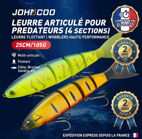 Leurre peche brochet johncoo - brochet,
