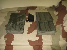 Paire de porte-chargeurs MAT 49  COMMANDO DE L'AIR avec chargette. Ref PCN1