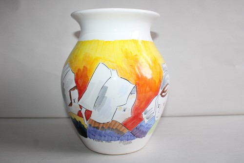 Vase faïence henriot - vase, hb