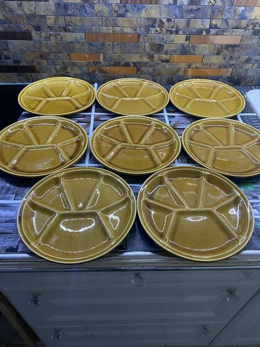 Lot assiettes gien marron - assiettes,