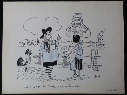 Gus dessin original signé - dessin,