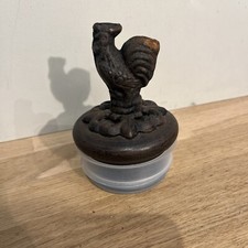 Bouchon De Bocal En Verre Déco Cuisine Motif Coq En Métal Ø 7 Cm
