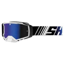Masque Lunettes Moto Shot Core Stripe Bleu Brillant Enduro Cross MX Bleu Blanc