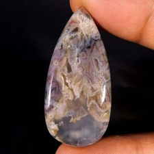 31.35Cts. Bâton turc naturel agate poire cabochon pierre précieuse en vrac