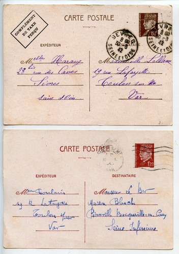 Entier postal lot de 10 - entier, //