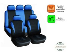 9 Pièce Complet Tissu Bleu