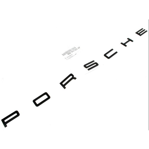 Porsche emblem matte - emblem, black