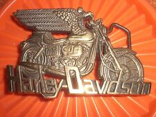 HARLEY HD 1983 80TH 80 YEAR ANNIVERSARY BUCKLE VINTAGE MOTORCYCLE BRASS  BARON 
