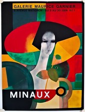 Affiche MINAUX 1977 Exposition