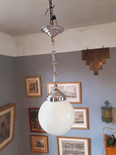Lustre art déco - 1930, globe
