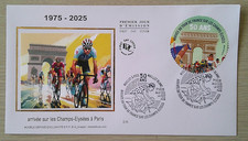 Enveloppe 1er Jour 2025 50a arrivée du Tour de France sur les Champs Elysées