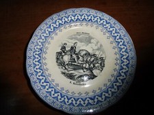 C1 - Assiette Choisy 19e - la vie de Mac-Mahon n°8 - 1870 Reischoffen alsace