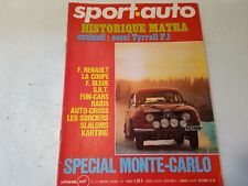 Revue SPORT AUTO N°132  Historique Matra  Monte Carlo  1973  Can Am  Porsche 917