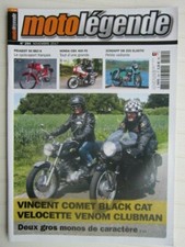 MOTO LEGENDE N°294 /Vincent Comet black cat-Velocette Venom Clubman/Honda CBX400
