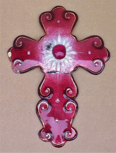 Ancienne croix émaillée - croix,