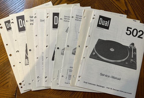 Dual service manuals - dual,