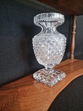 Ancien Vase En Cristal Clair