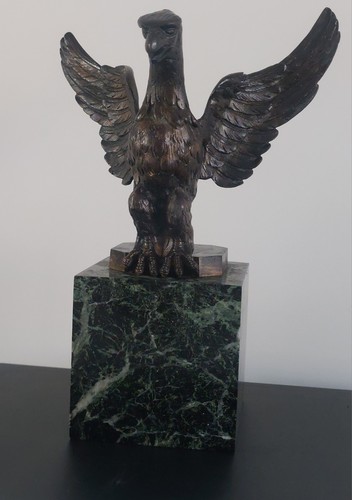 Mascotte ancienne aigle bronze - aigle,