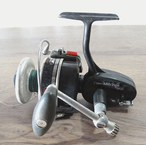Ancien moulinet pêche garcia - ancien,