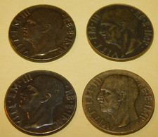 4 monnaie pieces  10 Centesimi