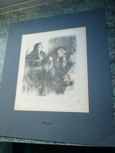 Alsace rare lithographie - alsace,