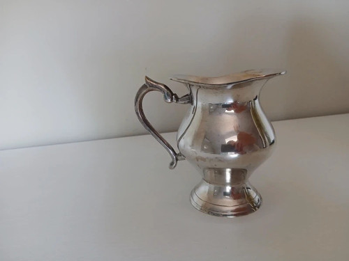 Pot lait vintage métal - pot, à