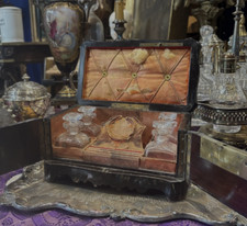 ancien coffret encrier porte