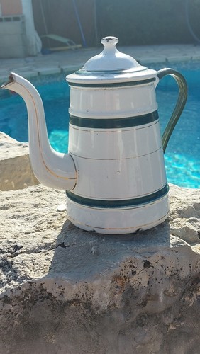 Cafetiere tôle émaillée - cafetiere,