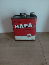 Ancien bidon d'huile automobile vide déco garage usine atelier