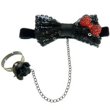 BRACELET gothique NOIR et