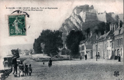 Cpa givet quai du fort - givet,