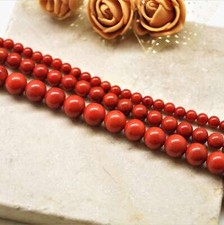 Perles corail rouge orangé 3
