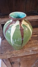 VASE ANCIEN EN CERAMIQUE VERT