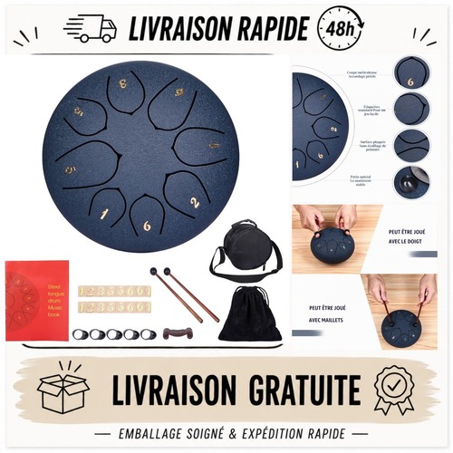 Tambour langue acier tons - à, 8