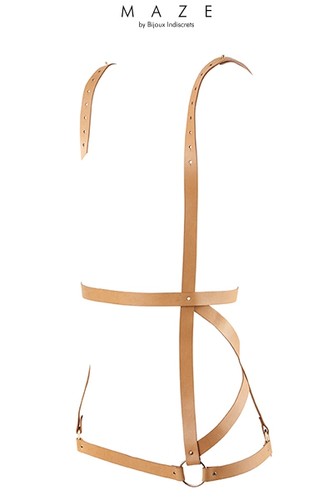 Robe harnais marron - ,