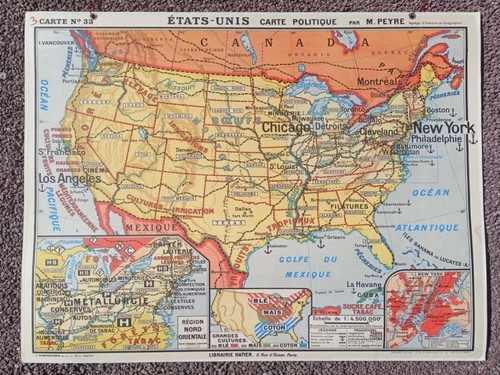Carte scolaire les - carte, etats-unis