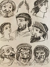 Gravure  Barta 1950 Eau Forte