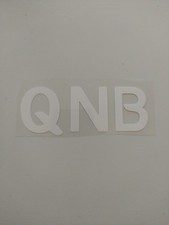 Patch " QNB " Blanc Flocage