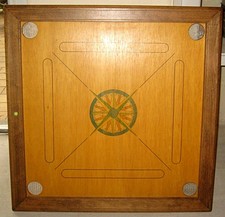 Plateau de Carrom / Billard indien. Non homologué. 67,5 cm.