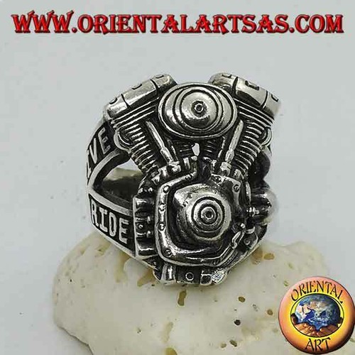 Bague argent 925 - en, moteur